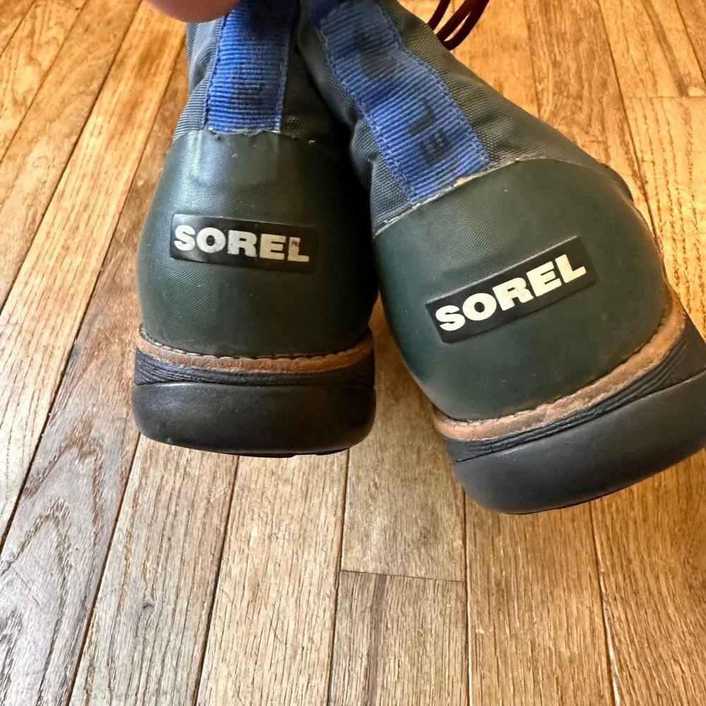 Sorel '88 Waterproof Winter Boots Womens Tall Lace Up Green Vintage Outdoor Snow